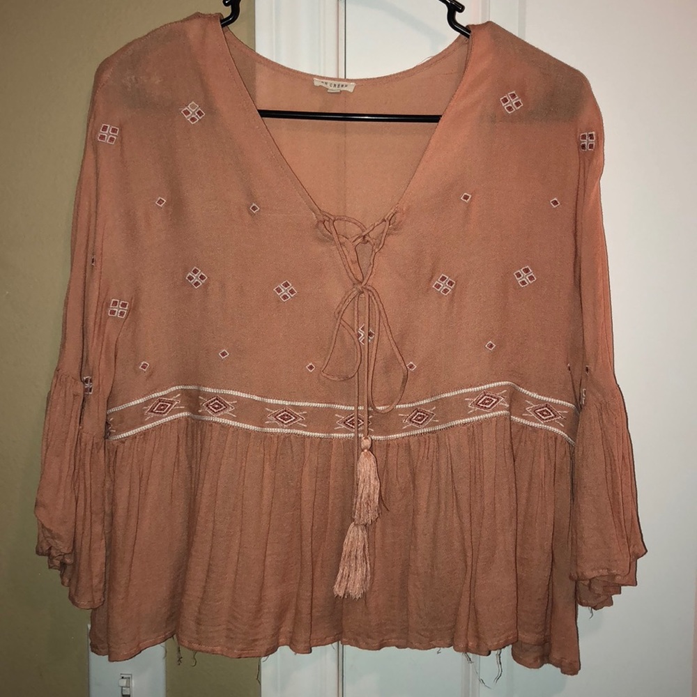 Pink detailed blouse!